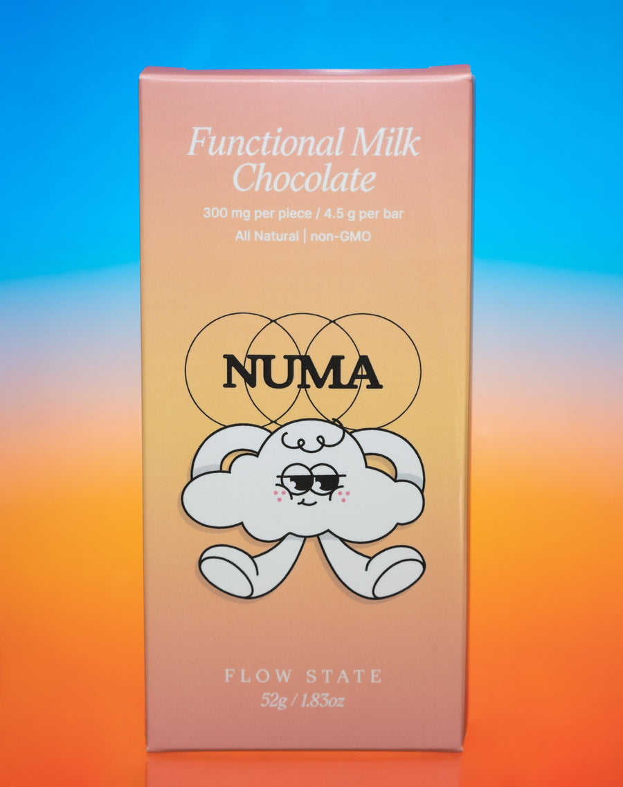 NUMA Blend Chocolate Bar – front of package